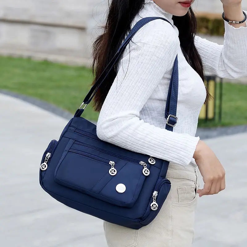 Women's Waterproof Nylon Crossbody Shoulder Bag