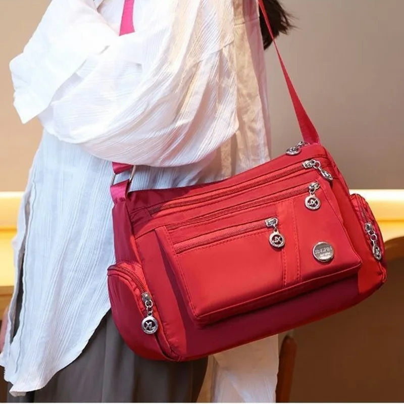 Women's Waterproof Nylon Crossbody Shoulder Bag