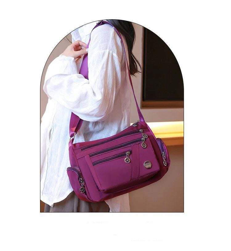 Women's Waterproof Nylon Crossbody Shoulder Bag