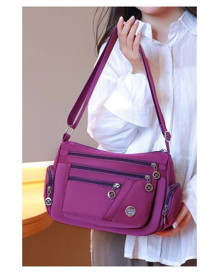 Women's Waterproof Nylon Crossbody Shoulder Bag