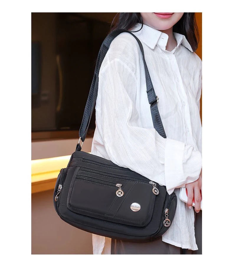 Women's Waterproof Nylon Crossbody Shoulder Bag