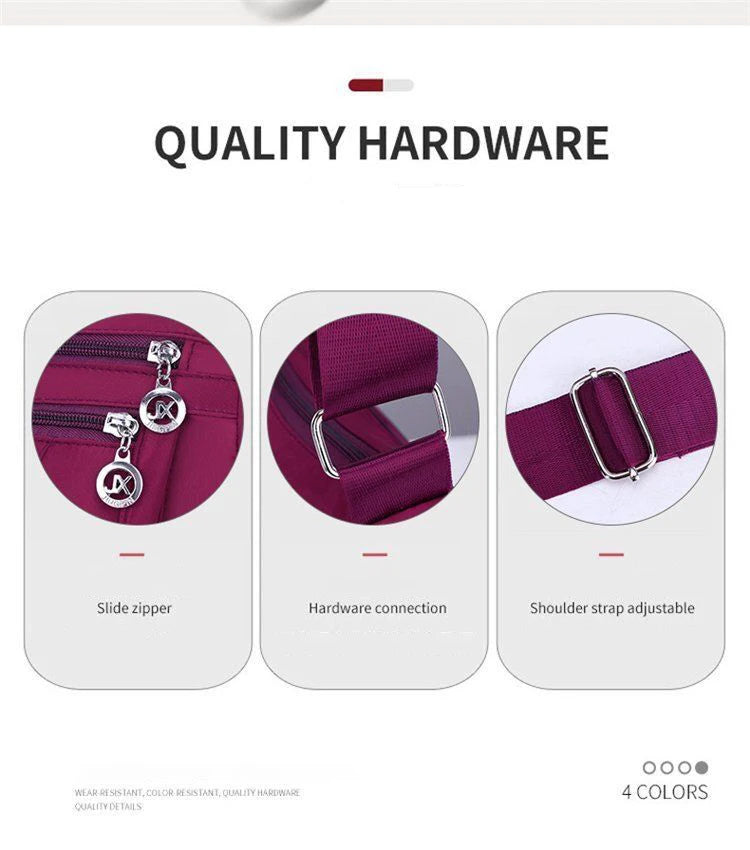 Women's Waterproof Nylon Crossbody Shoulder Bag