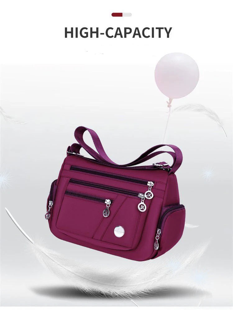 Women's Waterproof Nylon Crossbody Shoulder Bag