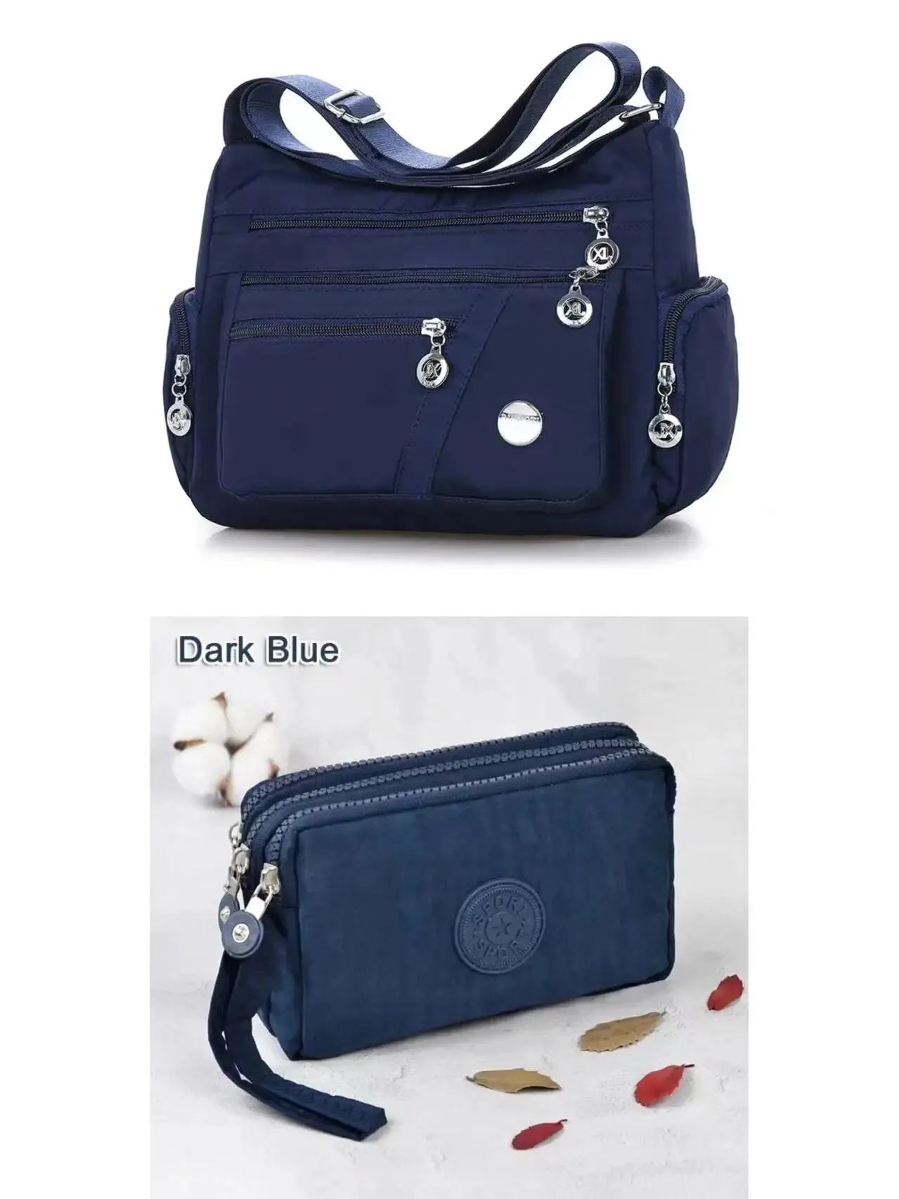 Women's Waterproof Nylon Crossbody Shoulder Bag