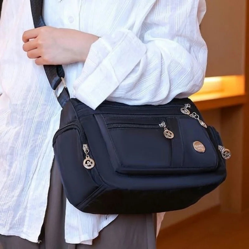 Women's Waterproof Nylon Crossbody Shoulder Bag