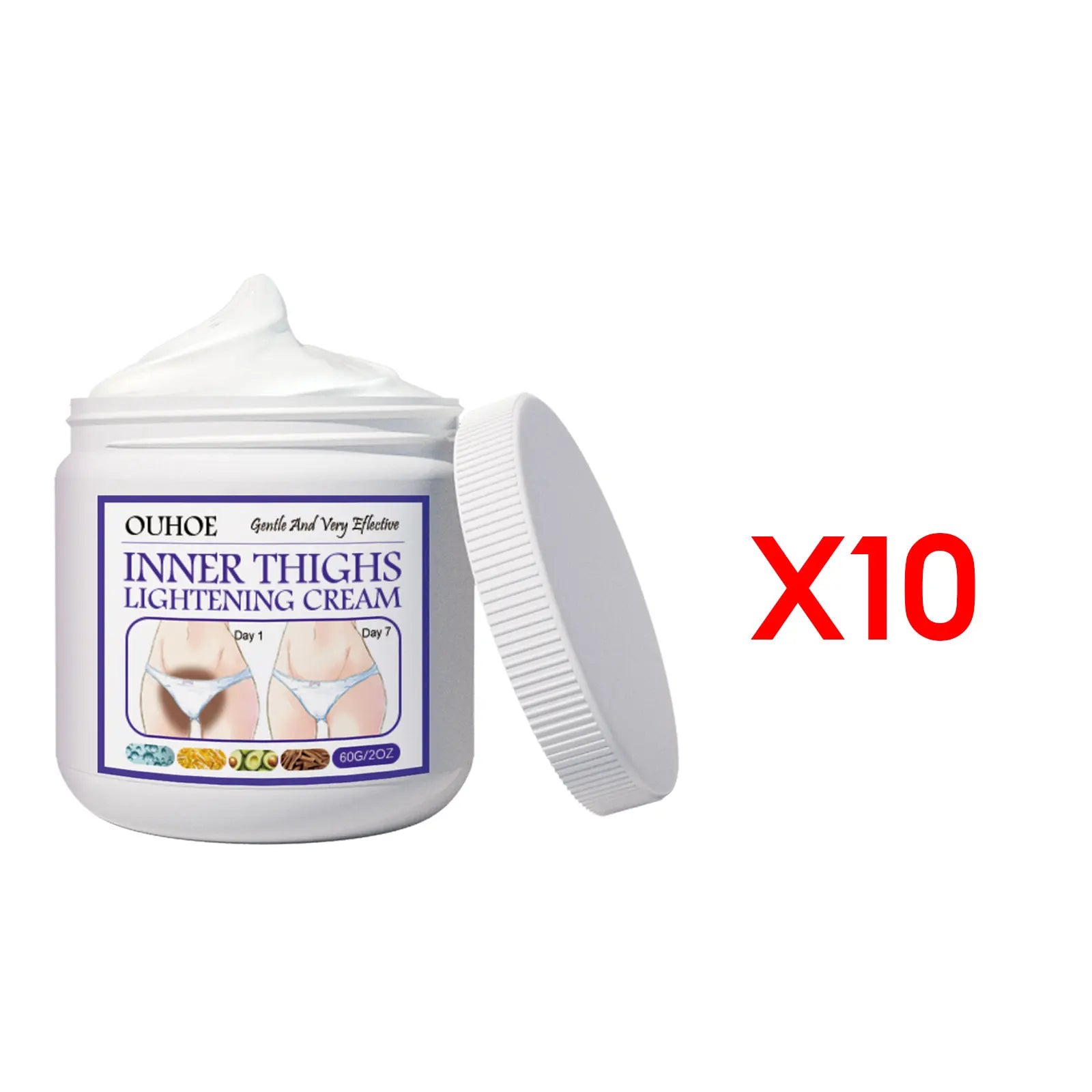 Ouhoe Skin Brightening & Lightening Cream — For Inner Thighs, Underarms, Bikini Area & Body