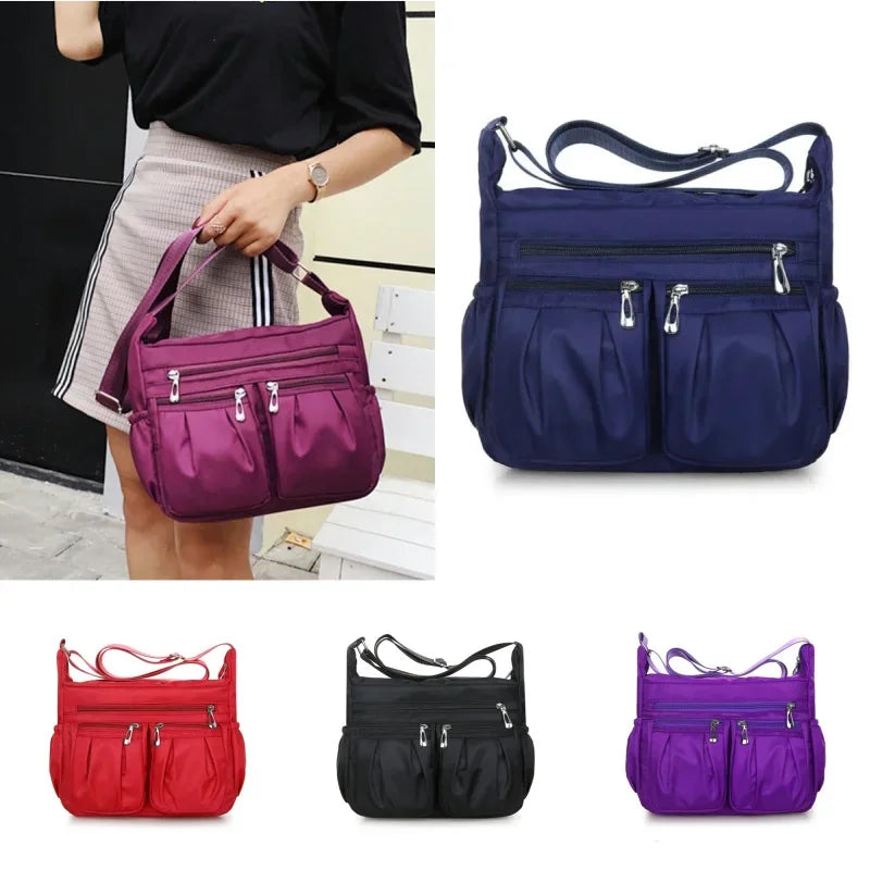 Women's Waterproof Nylon Crossbody Shoulder Bag