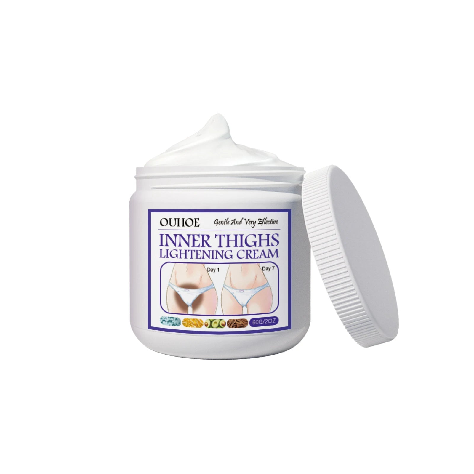 Ouhoe Skin Brightening & Lightening Cream — For Inner Thighs, Underarms, Bikini Area & Body