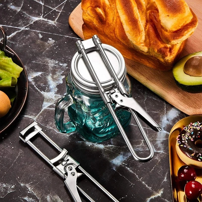 Adjustable Stainless Steel Jar & Bottle Opener – Universal, Labor-Saving Kitchen Tool