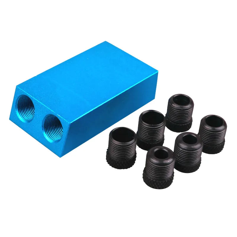 15 Degree Oblique Hole Locator Drill Bit Woodworking Pocket Hole Jig Kit Angle Drill Guide Set Hole Puncher Carpentry Toos
