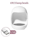 Mini Eggshell LED Nail Lamp - Portable USB Gel Polish Dryer