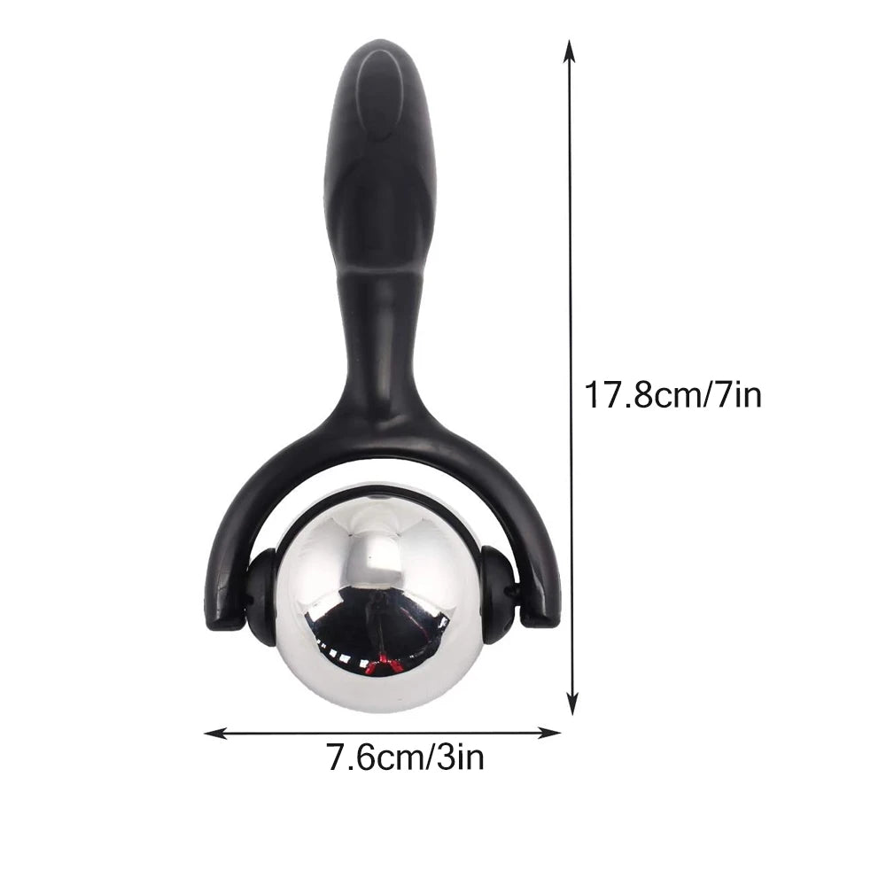FITPERT Stainless Steel Massage Roller Ball | Hot & Cold Therapy for Muscle Pain Relief