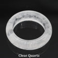 Natural Stone Crystal Band Rings for Women Men Amethyst Lapis Pink Quartz Agates Dainty Finger Ring Charm Jewelry Couple Gift