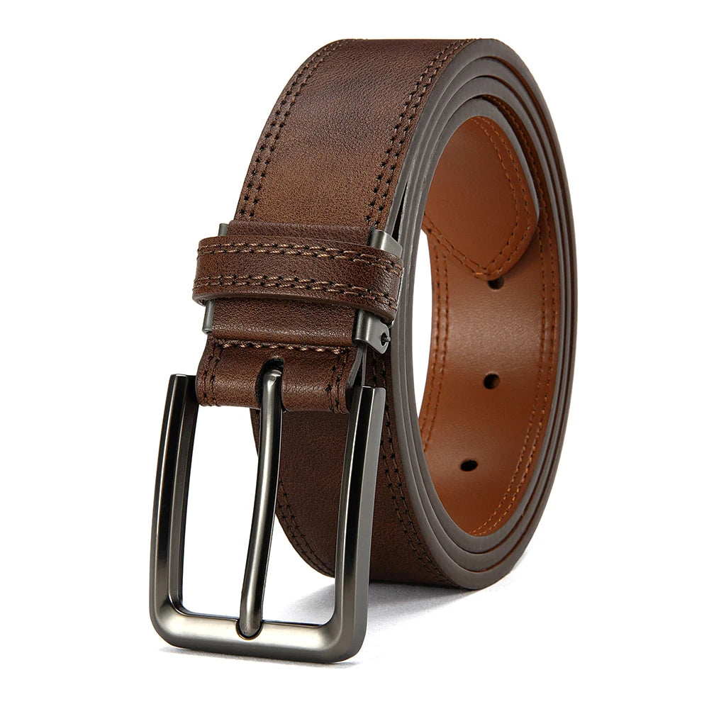 Men's Ratchet Automatic Buckle Leather Belt