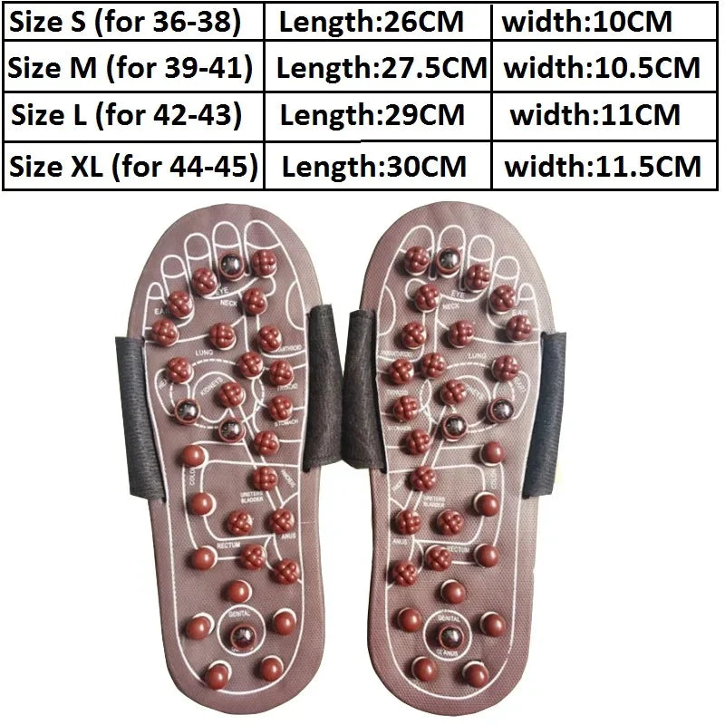 Acupuncture Reflexology Massage Slippers | Foot Pain & Arthritis Relief | S–XL