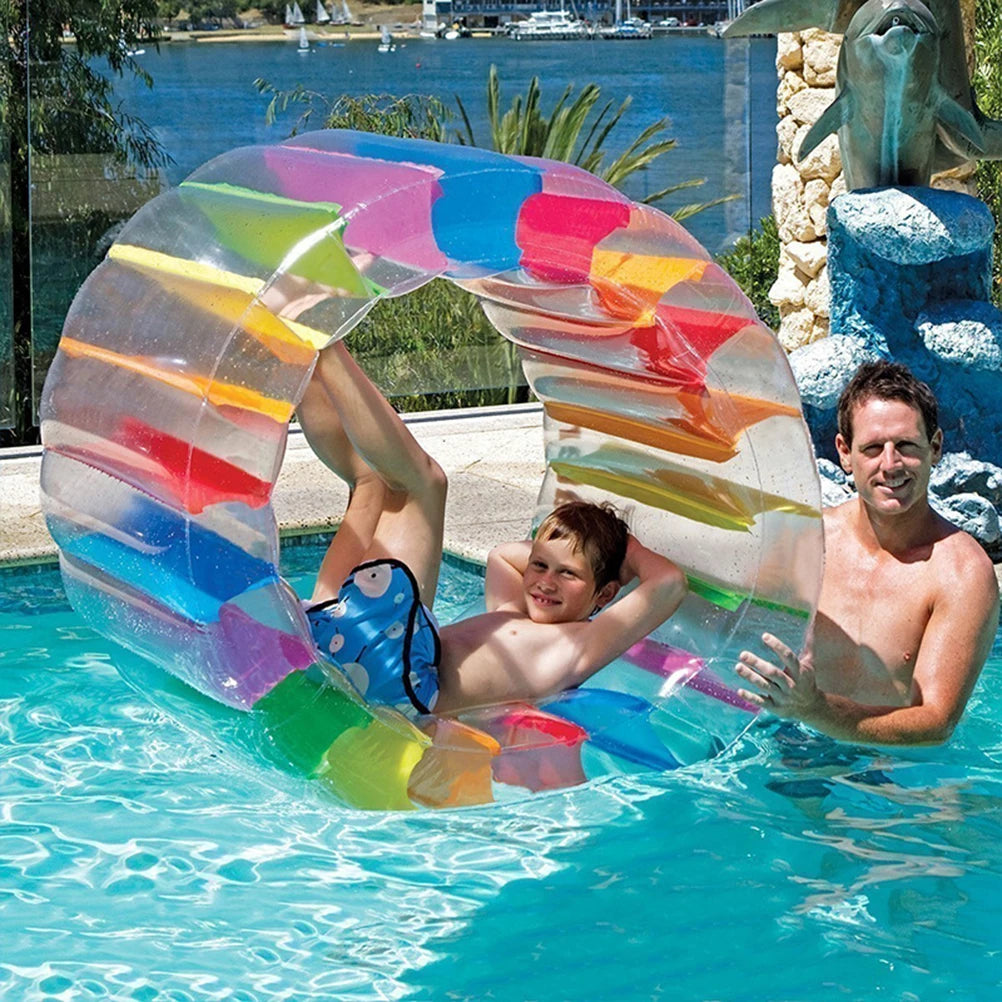 Inflatable Water Wheel  Inflatable Water Wheel Simming Pool Water Wheel Hamster Wheel Water Roller