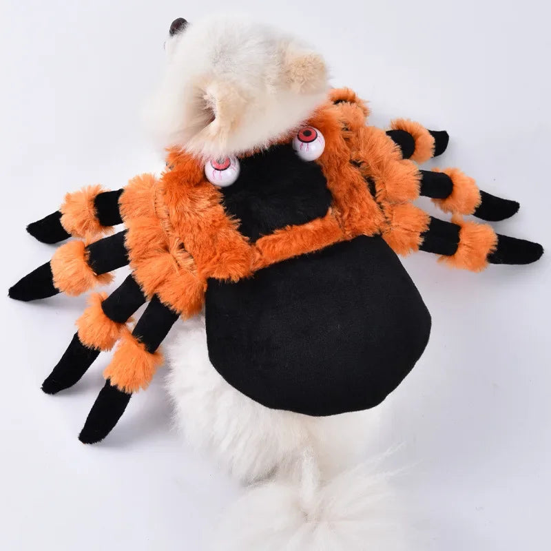 3-Piece Halloween Dog Cosplay Costume Set with Wig Hat & Prop