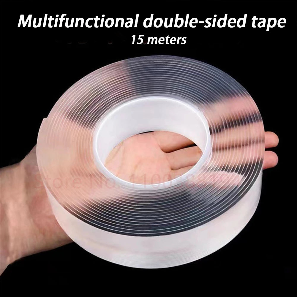 Nano Double-Sided Adhesive Tape – Waterproof, Reusable & Residue-Free | Home, Car & Office