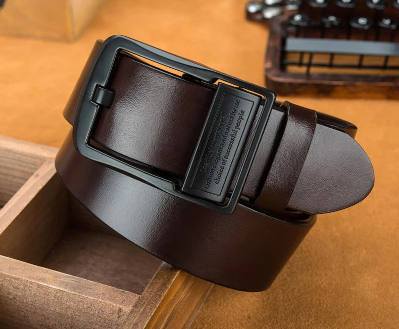 Men's Light Luxury PU Leather Pin Buckle Belt