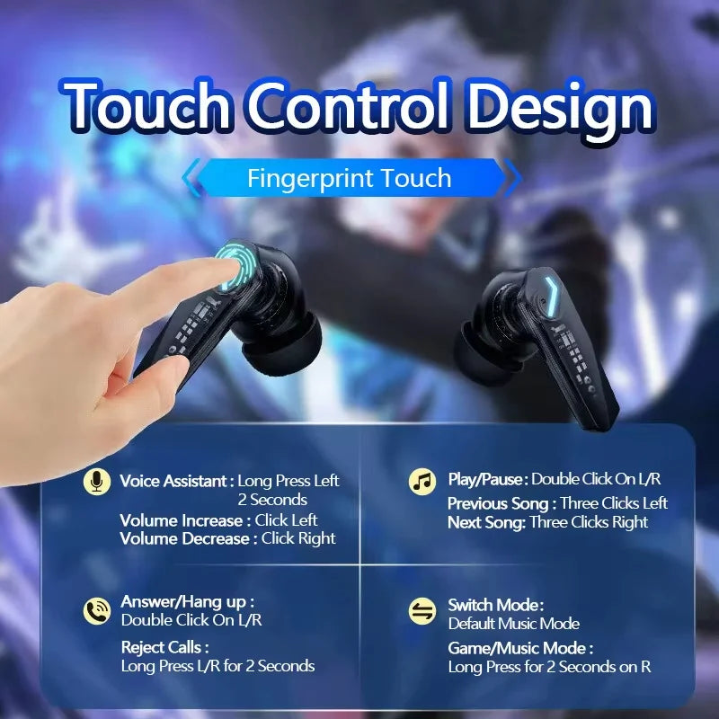 Lenovo GM2 Pro Wireless Gaming Earphones — Bluetooth 5.4 | Dual Mode | Low Latency