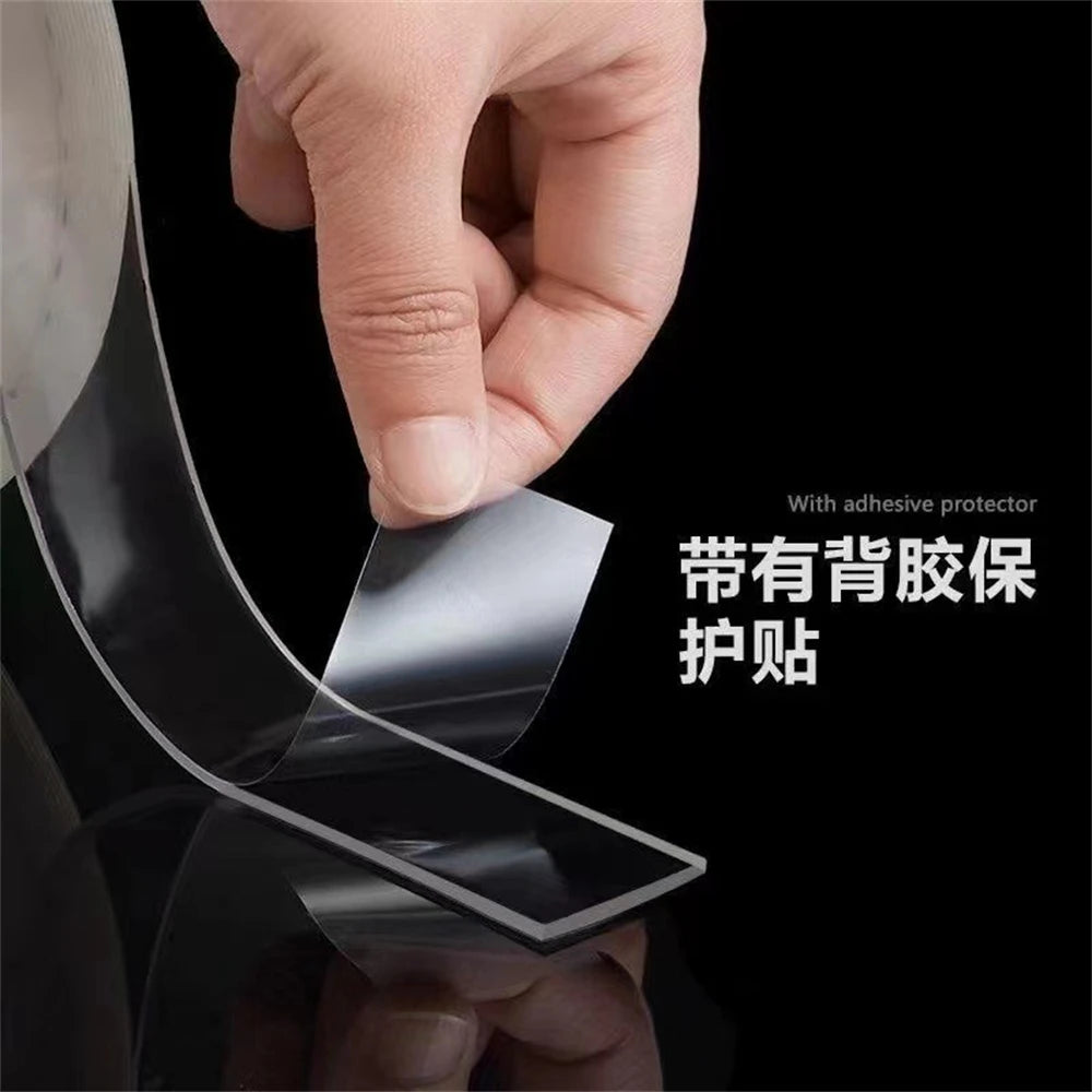 Nano Double-Sided Adhesive Tape – Waterproof, Reusable & Residue-Free | Home, Car & Office
