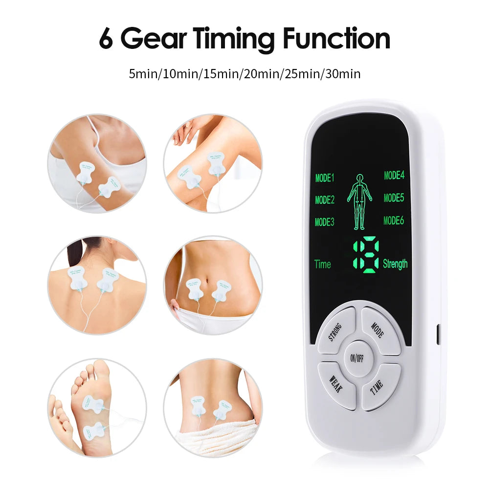 DearBeauty TENS & EMS Body Massager — 6-Mode Micro-Current Pain Relief
