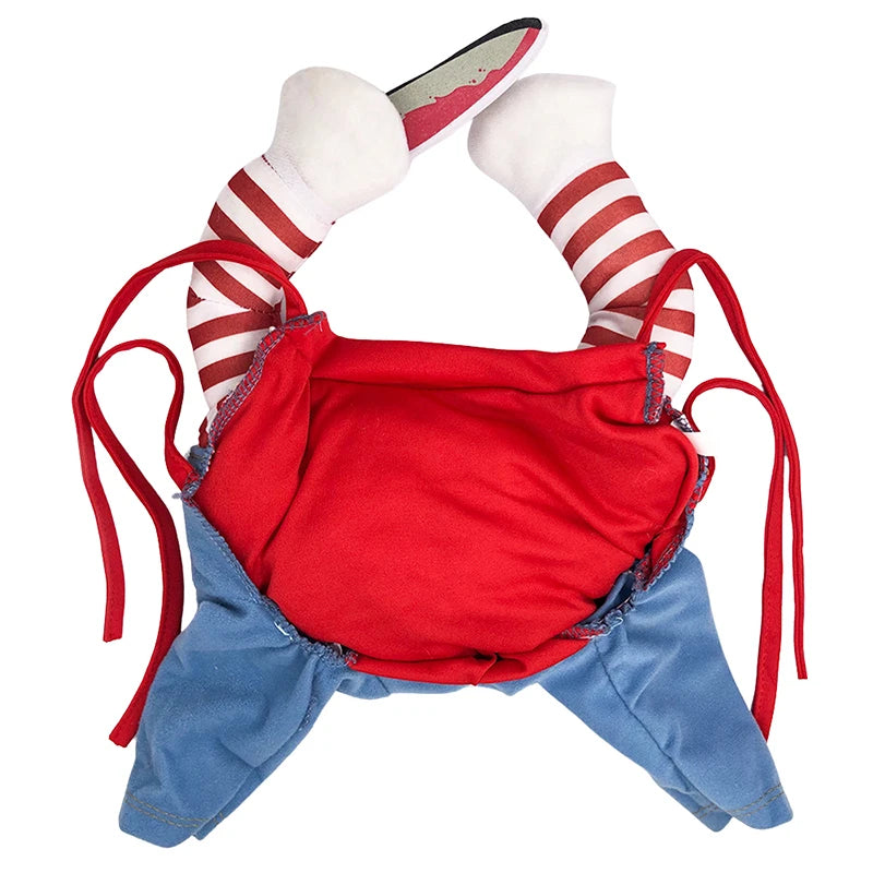 Halloween Cosplay Jumpsuit for Cats & Small Dogs with Foam Prop
