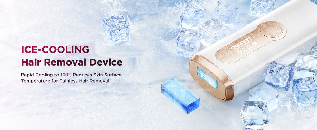 IPL Laser Hair Removal Device - Permanent & Painless for Men & Women