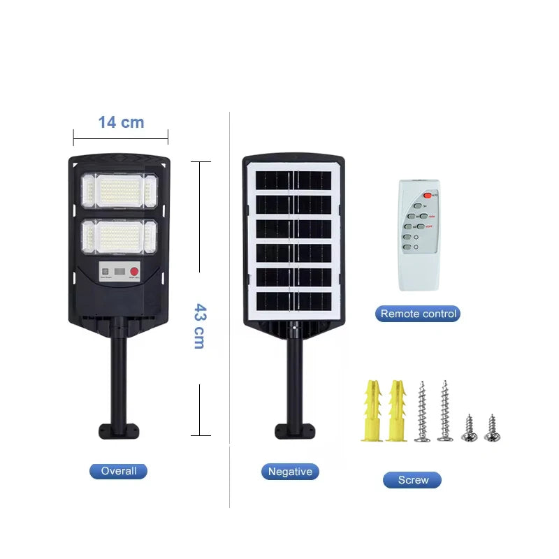 100000LM 4000W/2000W/500W Powerful Solar Led Light Outdoor Powerful Outdoor Motion Sensor Solar Lamp Garden Street Wall Lamp