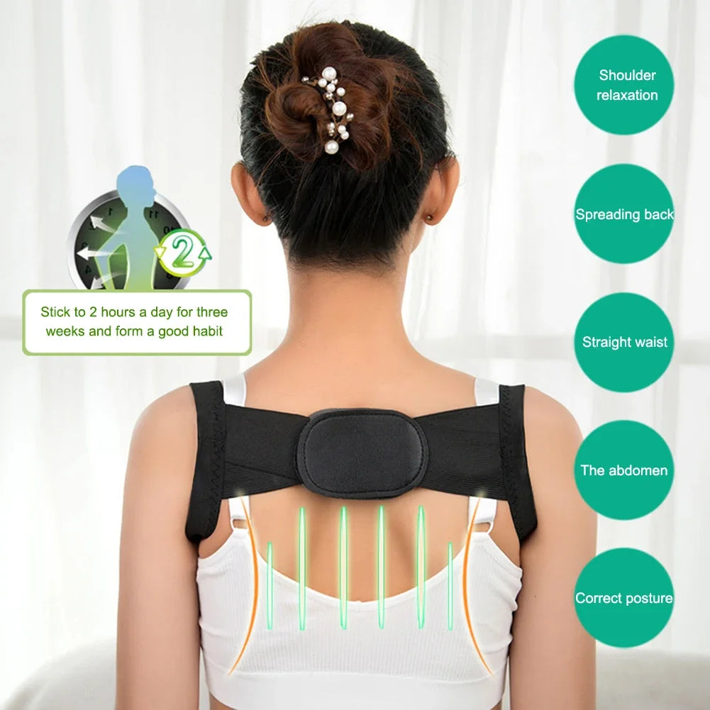 Adjustable Posture Corrector – Back & Shoulder Support Brace