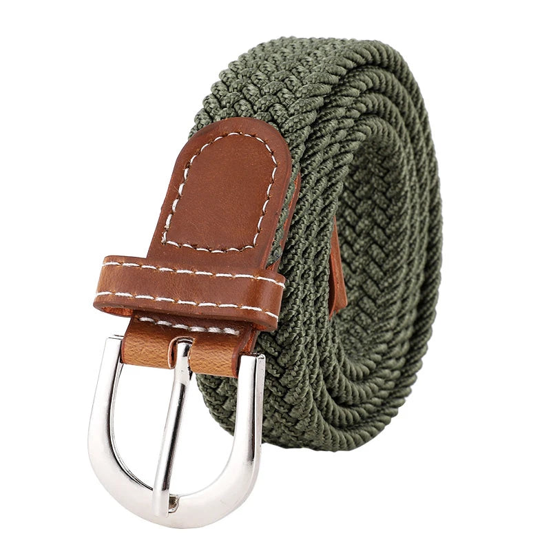 Elastic Knitted Woven Belt - Unisex Casual