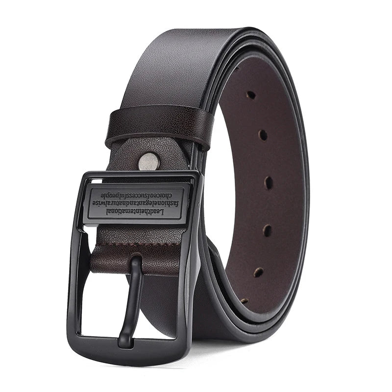 Men's Light Luxury PU Leather Pin Buckle Belt