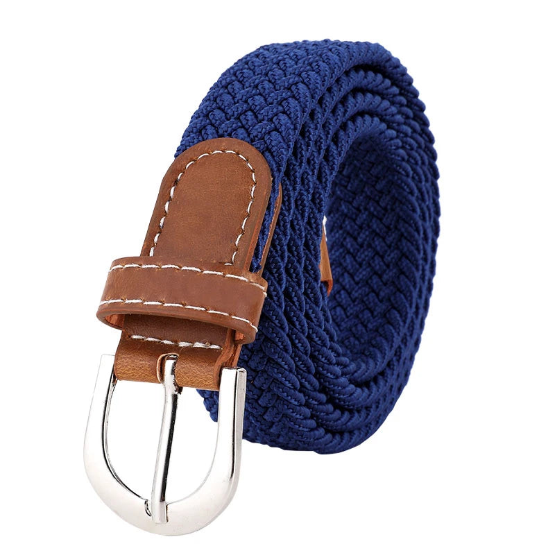 Elastic Knitted Woven Belt - Unisex Casual