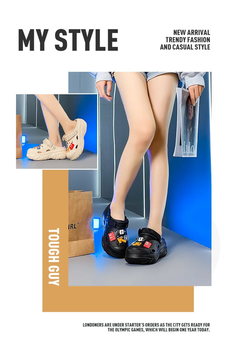 Women's Summer Platform Slide Slippers