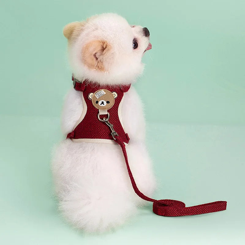 Pet Dog Harness Lead Leash Set Adjustable Puppy Kitten Vest Harness Small Medium Dog Cat Collar Chihuahua Pet Dog Accessories
