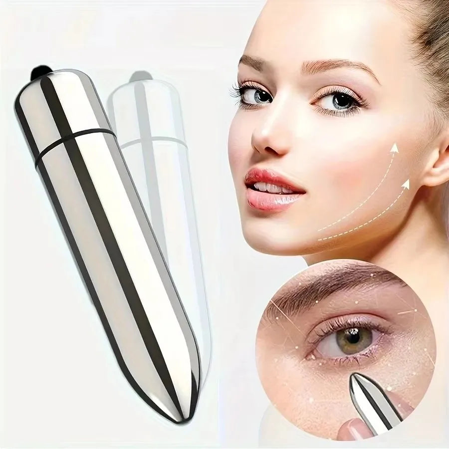 Mini Vibrating Facial & Eye Massager | Boosts Lotion Absorption | Portable Beauty Tool