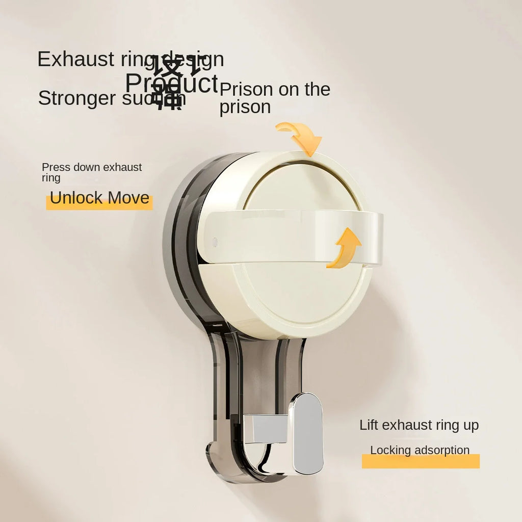 Strong Vacuum Suction Cup Hooks – No-Drill, Traceless & Waterproof for Bathroom, Kitchen & More