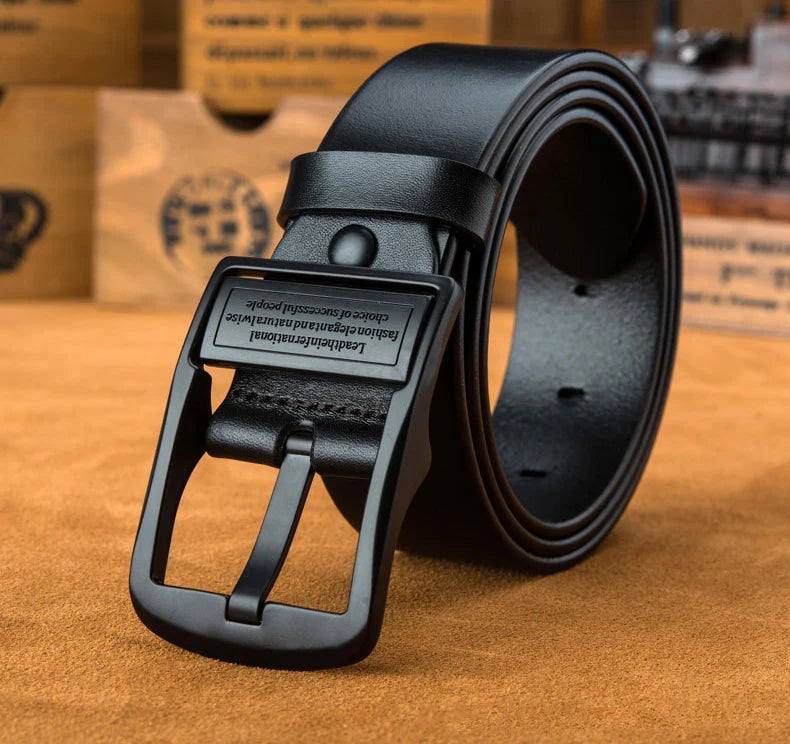 Men's Light Luxury PU Leather Pin Buckle Belt