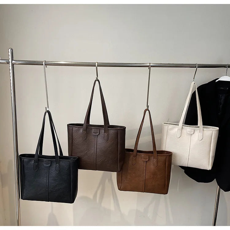 Women's Retro Large Capacity Shoulder Tote Bag