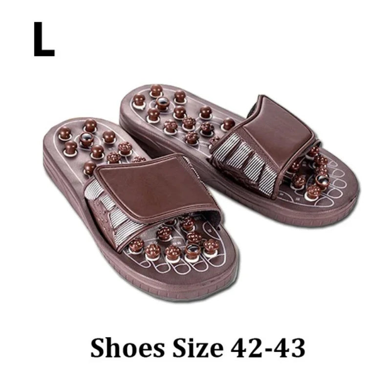 Acupuncture Reflexology Massage Slippers | Foot Pain & Arthritis Relief | S–XL