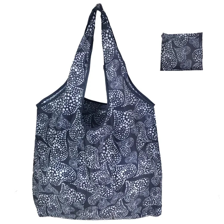 Foldable Large Shopping Storage Bags for Groceries Recyclable Grocery Tote Pouch Eco-Friendly Heavy Duty Washable Shopper Bag