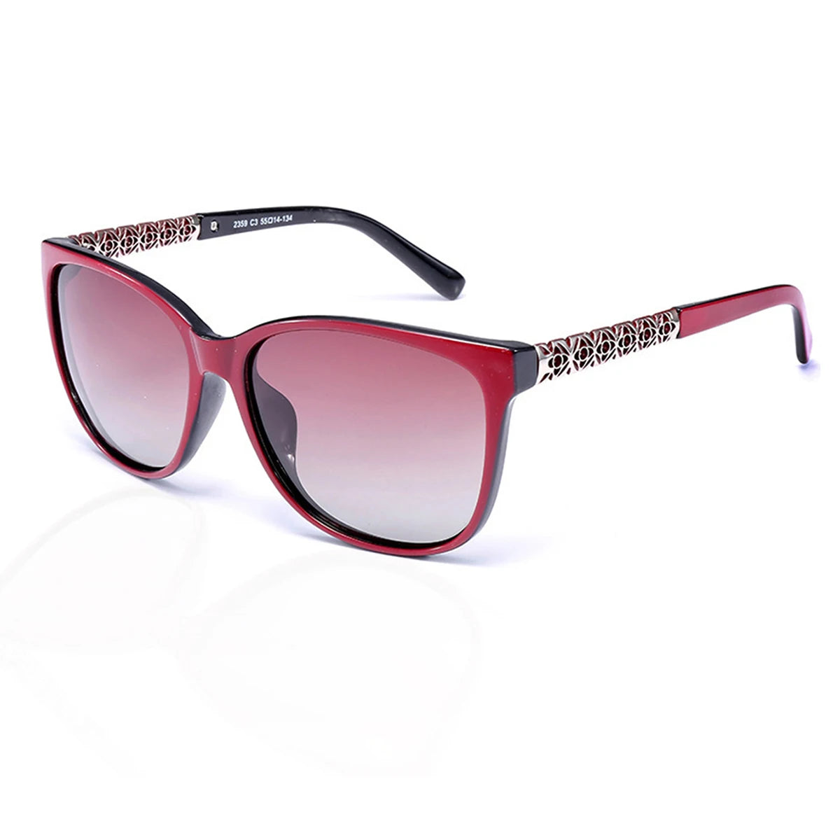 Polarized UV400 Oval Sunglasses for Women - Alloy Frame, Gradient Lenses