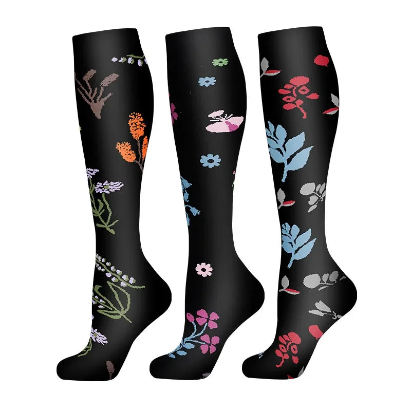 3-Pack Knee High Compression Socks 30mmHg - Sports, Medical & Travel