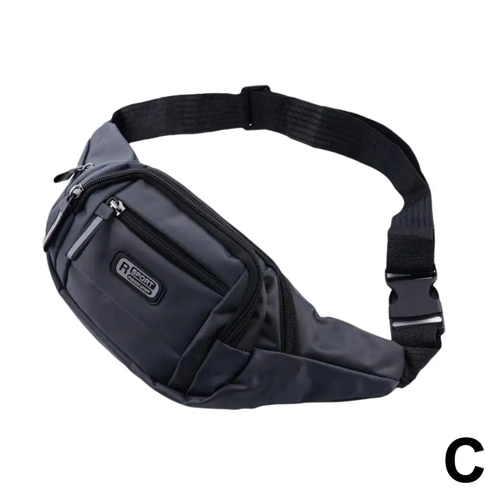 Multi-Functional Sports Waist Bag, Unisex Water-Resistant Large Capacity Wear-Resistant Fanny Pack for Work Cashier Daily Use