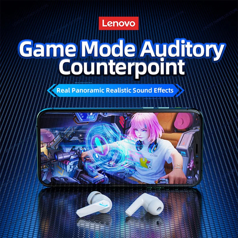 Lenovo GM2 Pro Wireless Gaming Earphones — Bluetooth 5.4 | Dual Mode | Low Latency
