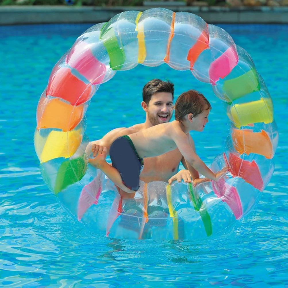 Inflatable Water Wheel  Inflatable Water Wheel Simming Pool Water Wheel Hamster Wheel Water Roller