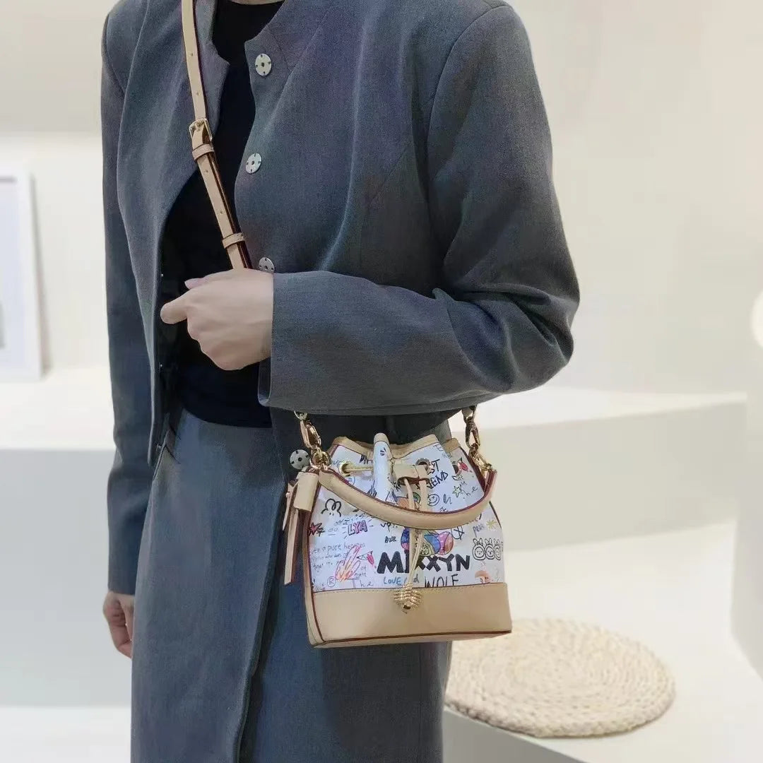 Women's Graffiti Bucket Bag