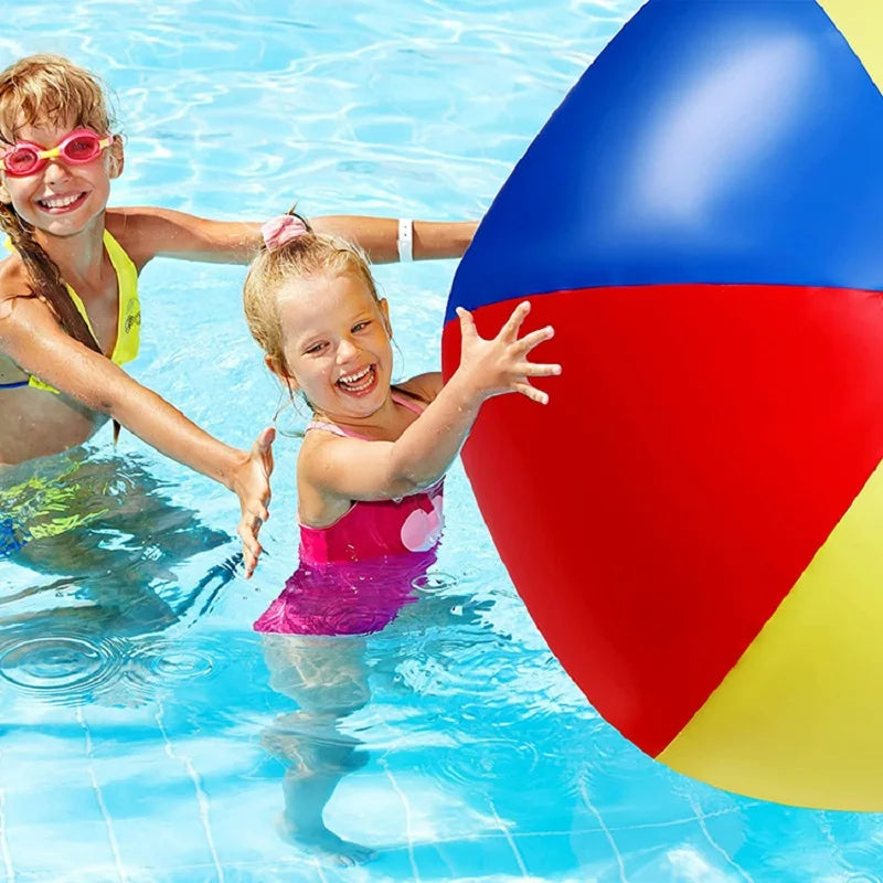 60/200cm Giant Inflatable Pool Beach Outdoor Fun Thickened Pvc Sports Ball Outdoor Water Games Party Children's Toy Balloon