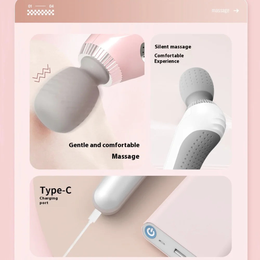 Mini Percussion Massage Gun | Deep Tissue Relief for Men & Women | Type-C Rechargeable