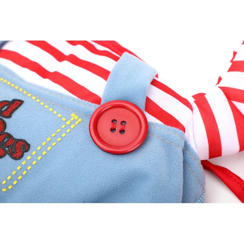Halloween Cosplay Jumpsuit for Cats & Small Dogs with Foam Prop